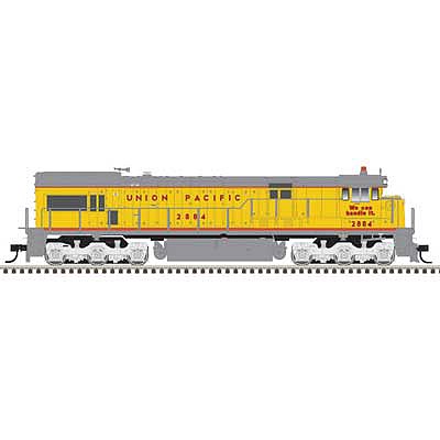 Atlas Model Railroad 10003556 HO Scale GE U30C Low Nose - Standard DC - Master(R) Silver -- Union Pacific 2888 (As Delivered, yellow, gray, red)