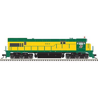 Atlas Model Railroad 10003564 HO Scale GE U30C Low Nose - Standard DC - Master(R) Silver -- Chicago & North Western 936 (yellow, green)