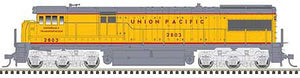 Atlas Model Railroad 10003674 HO Scale GE U28C - Standard DC - Master(R) Silver -- Union Pacific 2803 (Armour Yellow, gray, red)