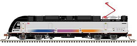 Atlas Model Railroad 10003713 HO Scale Bombardier ALP-45DP Dual Mode - LokSound and DCC - Master(R) Gold -- New Jersey Transit NJT 4525 (silver, black, magenta, orange, blue)