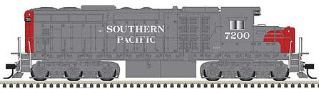 Atlas Model Railroad 10003717 HO Scale EMD SD24 Low Nose - Standard DC - Master(TM) Silver -- Southern Pacific 7201 (Fantasy Scheme, gray, red)