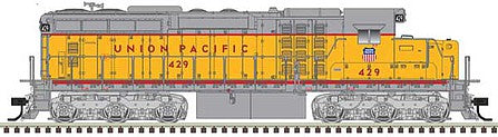 Atlas Model Railroad 10003719 HO Scale EMD SD24 Low Nose - Standard DC - Master(TM) Silver -- Union Pacific (Early Shield) 429 (yellow, red, gray)