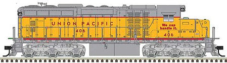 Atlas Model Railroad 10003721 HO Scale EMD SD24 Low Nose - Standard DC - Master(TM) Silver -- Union Pacific 425 (yellow, red, gray)