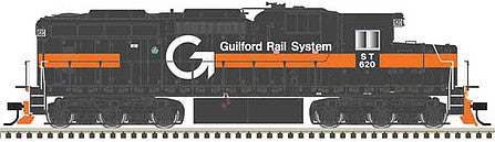 Atlas Model Railroad 10003739 HO Scale EMD SD26 - Standard DC - Master(TM) Silver -- Guilford Rail System ST 620 (gray, orange)