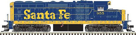 Atlas Model Railroad 10003750 HO Scale EMD SD24 Low Nose - LokSound and DCC - Master(TM) Gold -- Santa Fe 957 (yellow, blue)