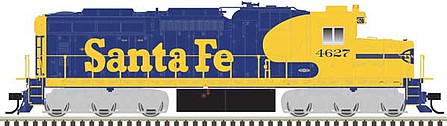 Atlas Model Railroad 10003770 HO Scale EMD SD26 - LokSound and DCC - Master(TM) Gold -- Santa Fe 4676 (Warbonnet, blue, yellow)
