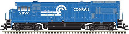 Atlas Model Railroad 10003796 HO Scale GE U33B - LokSound and DCC - Master(R) Gold -- Conrail 2896 (blue, white)