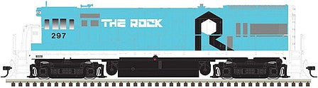 Atlas Model Railroad 10003803 HO Scale GE U33B - LokSound and DCC - Master(R) Gold -- Rock Island 298 (blue, white)