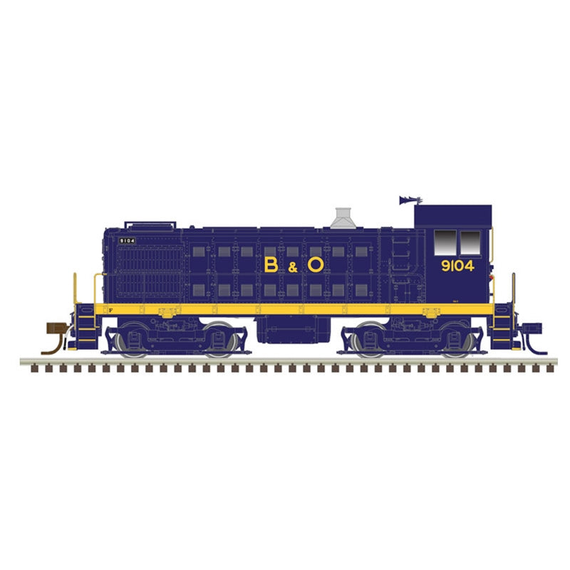 Atlas Model Railroad 10003830 HO Scale Alco S4 - LokSound and DCC - Master(R) Gold -- Baltimore & Ohio 9107 (blue, yellow)