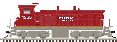 Atlas Model Railroad 10003844 HO Scale EMD MP15DC - with Ditch Lights - Standard DC - Master(R) Silver -- FURX 1555 (red, gray)