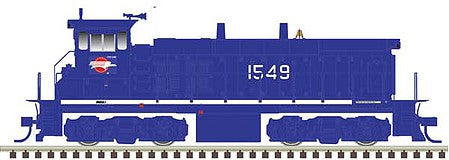 Atlas Model Railroad 10003849 HO Scale EMD MP15DC - Standard DC - Master(R) Silver -- Missouri Pacific 1538 (blue, white)