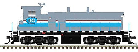 Atlas Model Railroad 10003865 HO Scale EMD MP15DC - with Ditch Lights - LokSound and DCC - Master(R) Gold -- LTEX 1502 (silver, blue, white, red)