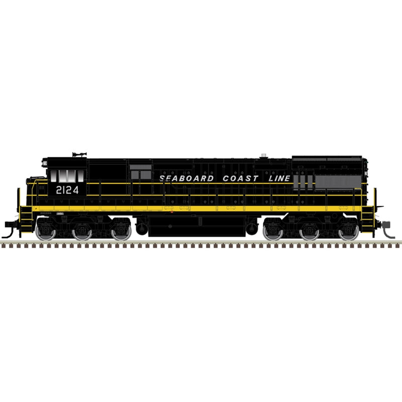 Atlas Model Railroad 10003924 HO Scale GE U30C Phase I - LokSound and DCC - Master(R) Gold -- Seaboard Coast Line 2123 (black, yellow)