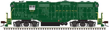 Atlas Model Railroad 10003948 HO Scale EMD GP7 - Standard DC - Classic(R) Silver -- Reading 614 (Pullman Green)