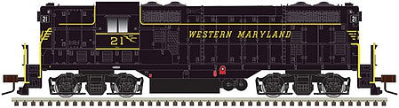 Atlas Model Railroad 10003961 HO Scale EMD GP7 - ESU Sound and DCC - Classic(R) Gold -- Western Maryland 21 (black, yellow)