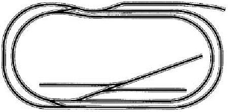 Atlas Model Railroad 1000683 HO Scale Code 83 Layout Package (Brown Ties, Nickel Silver Rail) -- HO-6: The Trunk Line