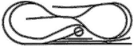 Atlas Model Railroad 1002083 HO Scale Code 83 Layout Package (Brown Ties, Nickel Silver Rail) -- HO-20: The Out-And-Back