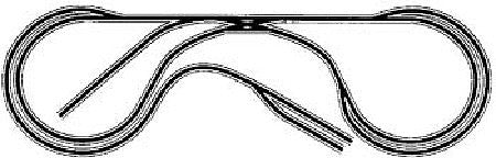 Atlas Model Railroad 1002183 HO Scale Code 83 Layout Package (Brown Ties, Nickel Silver Rail) -- HO-21: The "Waterwings"