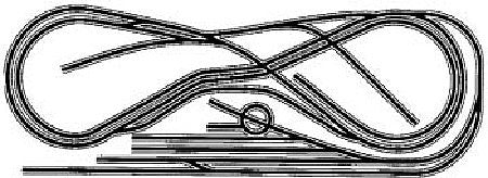 Atlas Model Railroad 10035 HO Scale Code 100 Layout Package (Black Ties, Nickel-Silver Rail) -- HO-35: Berkshire Valley Route