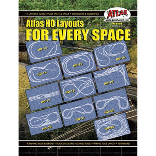 Atlas Model Railroad 11 HO Layouts for Every Space Book