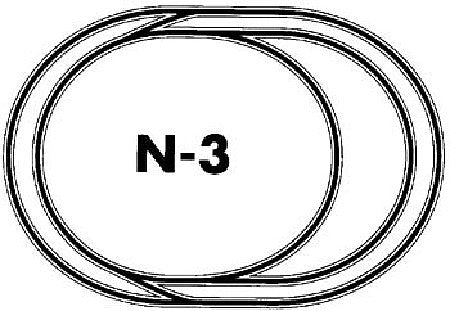 Atlas Model Railroad 11003 N Scale Code 80 Layout Package (Black Ties, Nickel-Silver Rail) -- N-3: Double-Track Loop