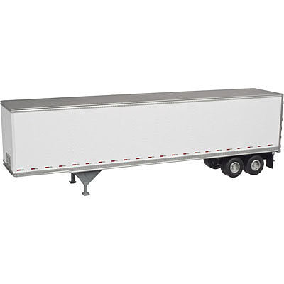 Atlas Model Railroad 20003724 HO Scale Pines 45' Trailer - Assembled -- Painted, Unlettered (white w/red & white Reflective Stripes)