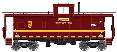 Atlas Model Railroad 20005027 HO Scale Standard-Cupola Caboose - Ready to Run - Master(R) -- Montreal, Maine & Atlantic #VB-4 (maroon, yellow)