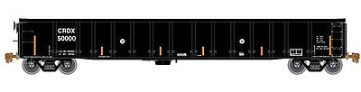 Atlas Model Railroad 20005120 HO Scale Thrall 2743 Gondola - Ready to Run - Master(R) -- Chicago Freight Car Leasing CRDX 50016 (black, yellow Conspicuity Marks)