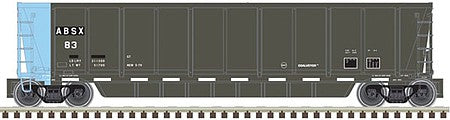Atlas Model Railroad 20005145 HO Scale Coalveyor Bathtub Gondola - Ready to Run - Master(R) -- Albert Brothers #67 (black, blue; White Conspicuity Marks)