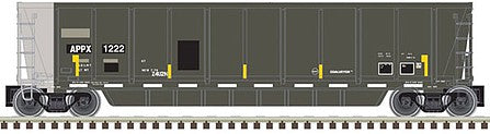 Atlas Model Railroad 20005151 HO Scale Coalveyor Bathtub Gondola - Ready to Run - Master(R) -- Appalachian Railcar Services #1217 (black, gray; White/Yellow Conspicuity Mark