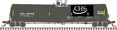 Atlas Model Railroad 20005217 HO Scale Trinity 25,500-Gallon Tank Car - Ready to Run - Master(R) -- CHS #255050 (black, CHS Logo; Yellow Conspicuity Marks)