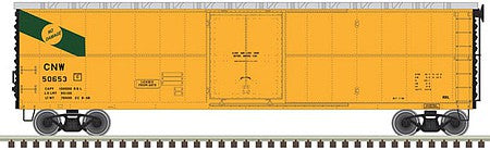 Atlas Model Railroad 20005790 HO Scale GARX Insulated 50' Boxcar (Reefer) - Ready to Run - Master(R) -- Chicago & North Western 50653 (yellow, black)