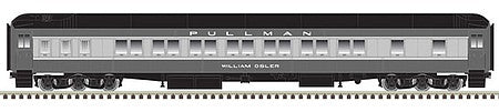 Atlas Model Railroad 20005891 HO Scale Pullman Heavyweight 14-Section Sleeper - Ready to Run -- Pullman William Osler (Pool Scheme, Two-Tone Gray)