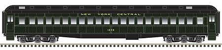 Atlas Model Railroad 20006161 HO Scale Heavyweight Single-Window Coach - Ready to Run - Master(R) -- New York Central 1278 (Pullman Green, black)