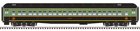 Atlas Model Railroad 20006168 HO Scale Heavyweight Paired-Window Coach - Ready to Run - Master(R) -- Canadian National 5087 (green, black)