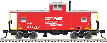 Atlas Model Railroad 20006235 HO Scale Standard-Cupola Caboose - Ready to Run - Master(R) -- Norfolk Southern 555555 (red, white)