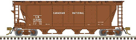 Atlas Model Railroad 20006358 HO Scale Slab-Side Covered Hopper - Ready to Run - Master(R) -- Canadian National #113220 (12-Hatch, As-Delivered; red, white)