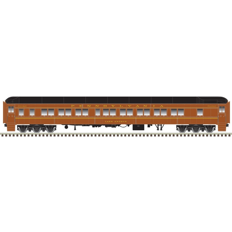Atlas Model Railroad 20006409 HO Scale Pullman 10-1-2 Sleeper - Ready to Run - Master(R) -- Pennsylvania Railroad 'Lake Girard' (Tuscan, black)