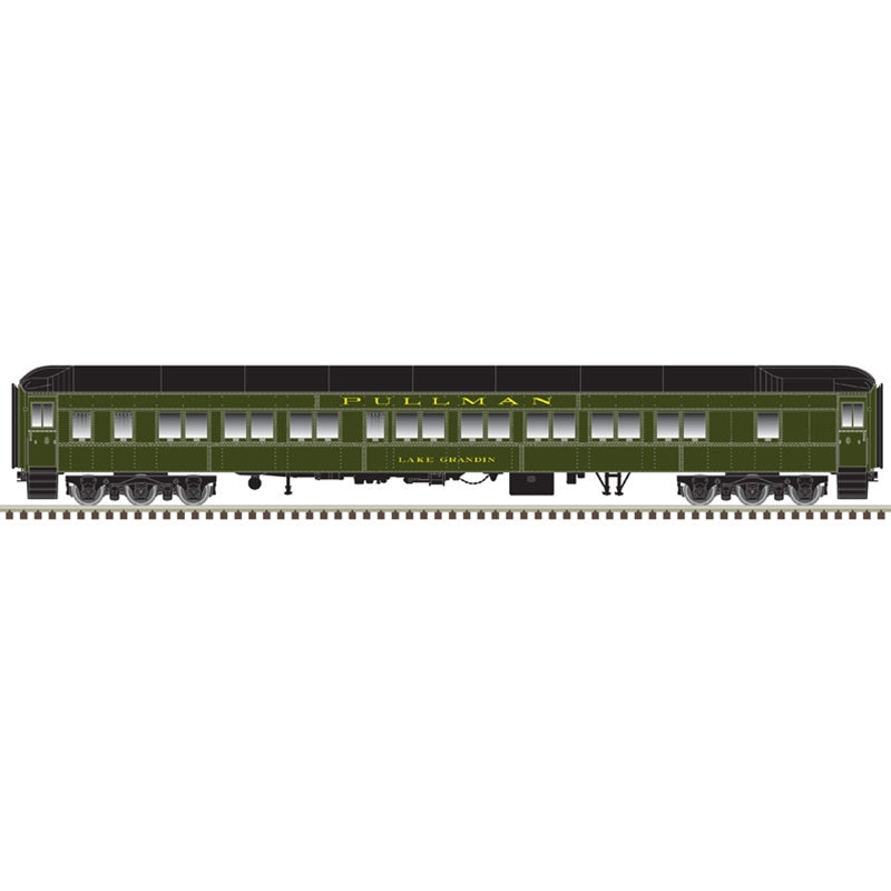 Atlas Model Railroad 20006415 HO Scale Pullman 10-1-2 Sleeper - Ready to Run - Master(R) -- Pullman 'Lake Scott' (Pullman Green, black)