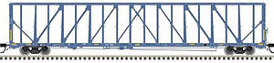 Atlas Model Railroad 20006481 HO Scale 73' Center-Partition (Centerbeam) Flatcar - Ready to Run - Master(R) -- First Union Rail NDYX 735970 (blue, white)