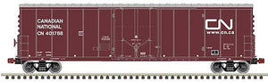 Atlas Model Railroad 20006519 HO Scale NSC 50' Newsprint Plug-Door Boxcar - Ready to Run -- Canadian National 401640 (Boxcar Red, white, Website Logo)