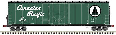 Atlas Model Railroad 20006524 HO Scale NSC 50' Newsprint Plug-Door Boxcar - Ready to Run -- Canadian Pacific 81213 (green, white, Pine Tree Logo, Script Lettering)