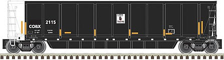 Atlas Model Railroad 20006682 HO Scale Coalveyor Bathtub Gondola - Ready to Run - Master(R) -- Cobra Trading COBX 4124 (black, white)