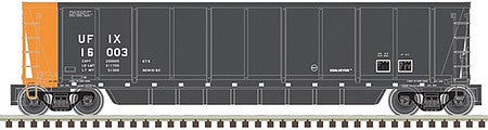 Atlas Model Railroad 20006703 HO Scale Coalveyor Bathtub Gondola - Ready to Run - Master(R) -- Utility Fuels UFIX 16010 (black, orange)