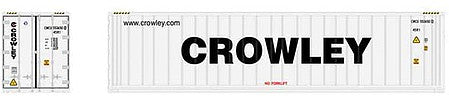 Atlas Model Railroad 20006729 HO Scale 40' Reefer Container 3-Pack - Master(R) -- Crowley Set 2 CMCU 5536692, 5536732, 5536753 (white, black)