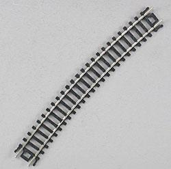 Atlas Model Railroad 2526 N Scale Curved Snap-Track(R) -- 19" Radius, Black Ties pkg(6)