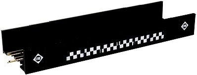 Atlas Model Railroad 2550 N Scale Decorated Code 80 Plate-Girder Bridge -- Erie (black, white)