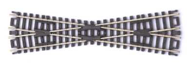 Atlas Model Railroad 2564 N Scale Crossings w/Black Ties -- 15 Degrees