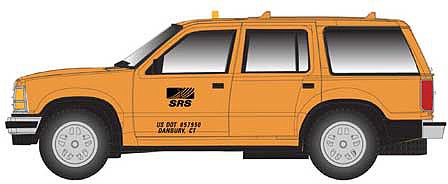 Atlas Model Railroad 30000142 HO Scale 1993 Ford Explorer - Assembled -- Sperry Rail Service (yellow)