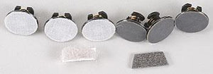 Atlas Model Railroad 32553 N Scale Replacement Parts for Track Cleaning Car -- Cleaning Disc Replacement Set